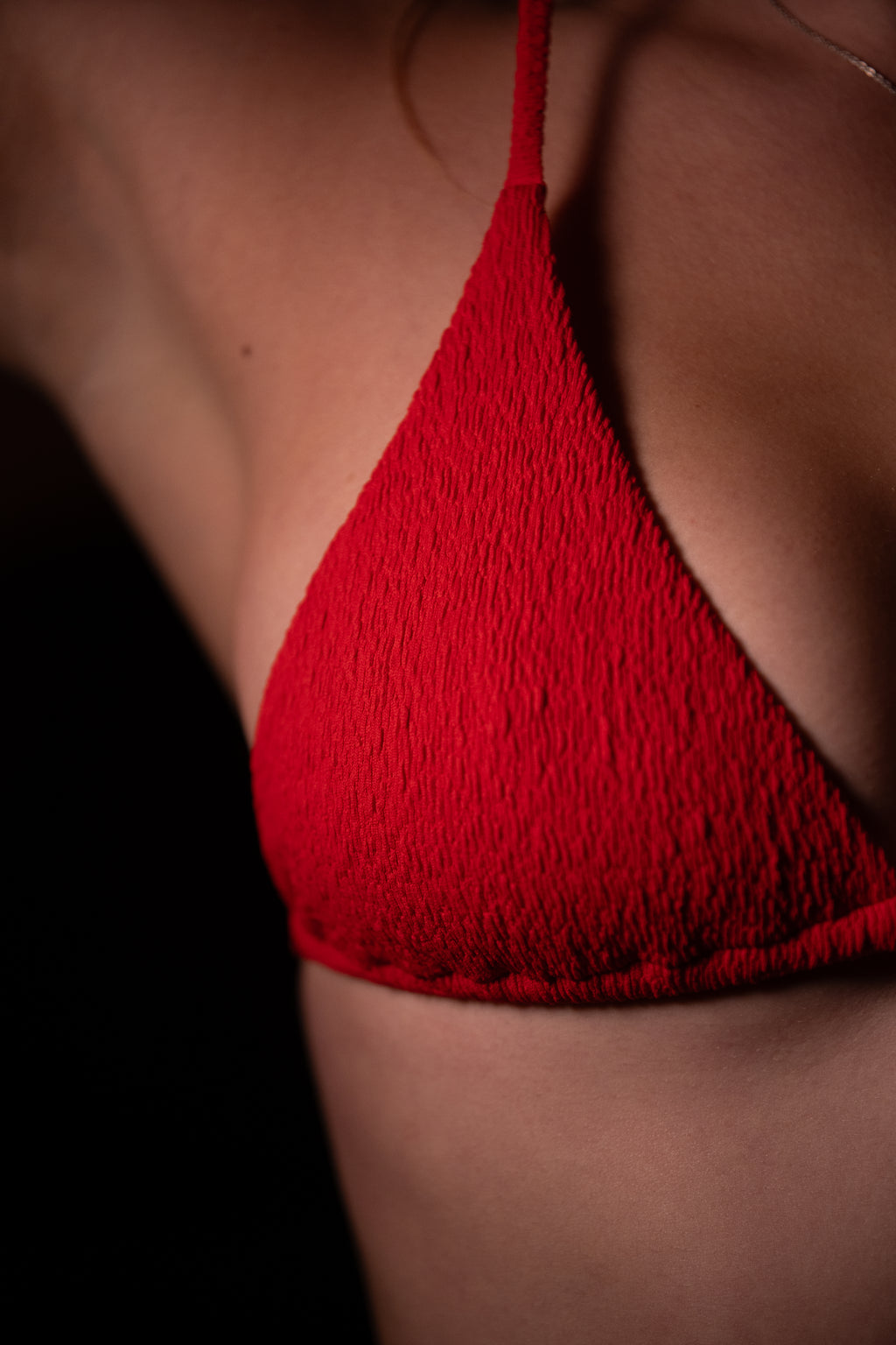 Triangle Top - Ruby Ribbed